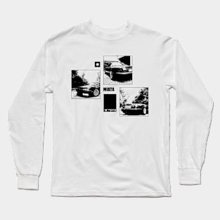 Mazda Miata MX-5 Black 'N White Archive Long Sleeve T-Shirt